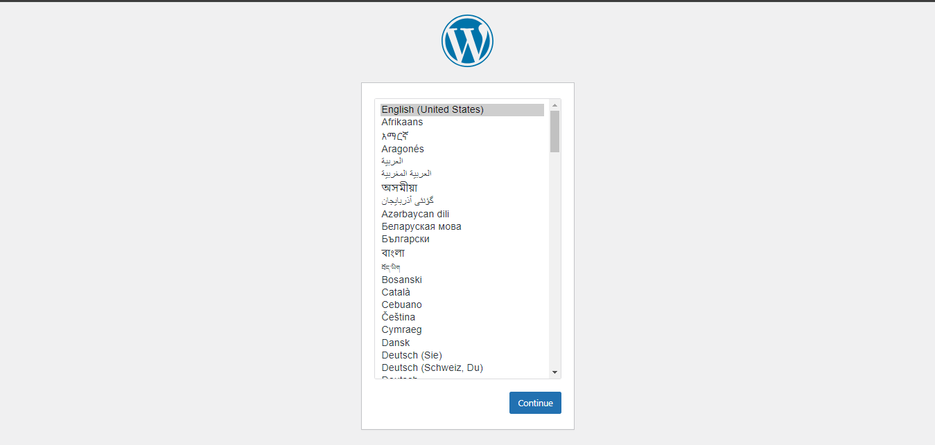 Install WordPress