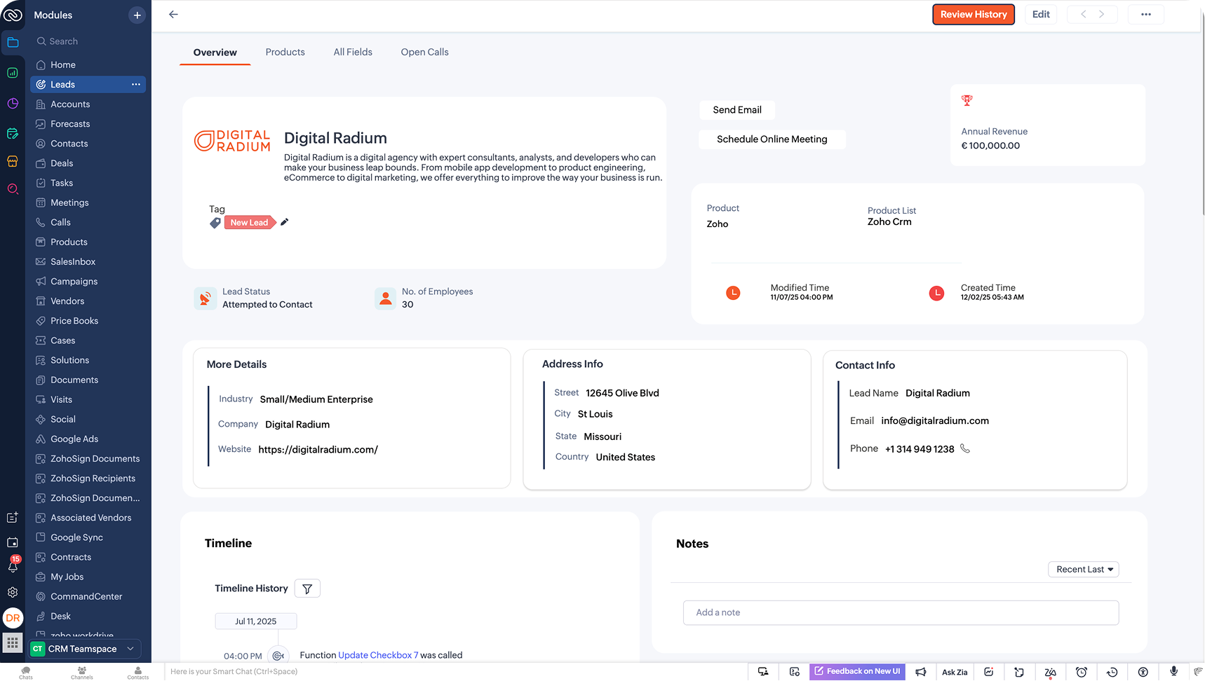 Zoho Implementation Partner In USA
