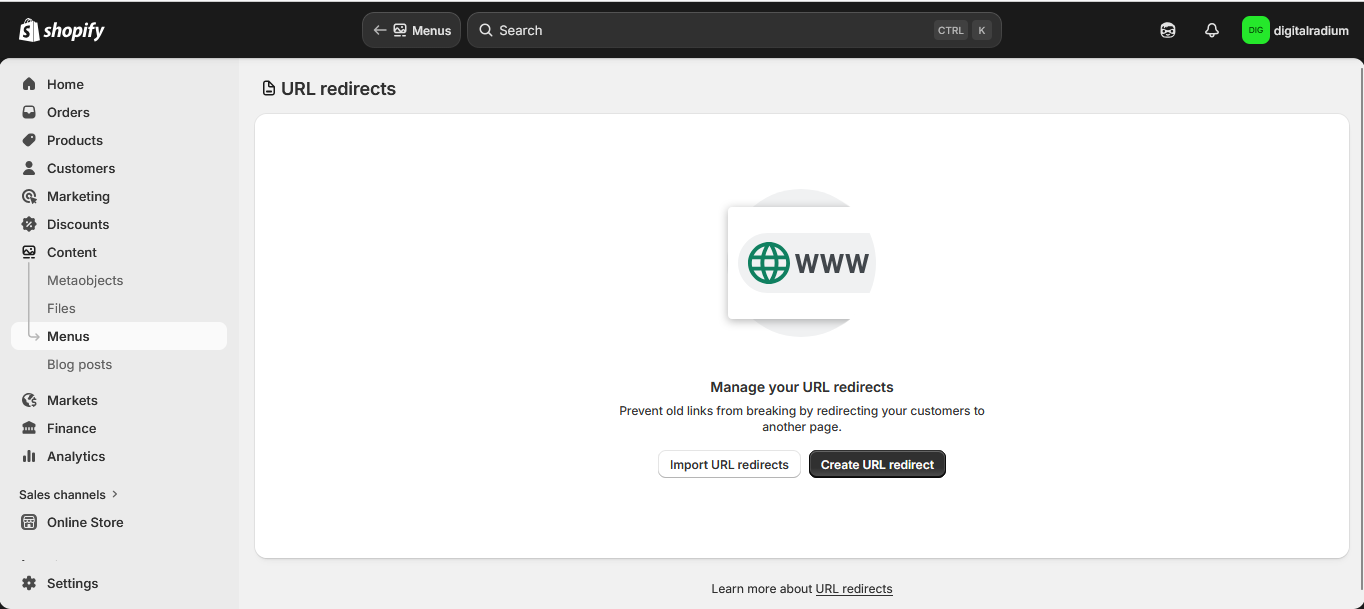 Mapping Magento URL rewrites to Shopify.